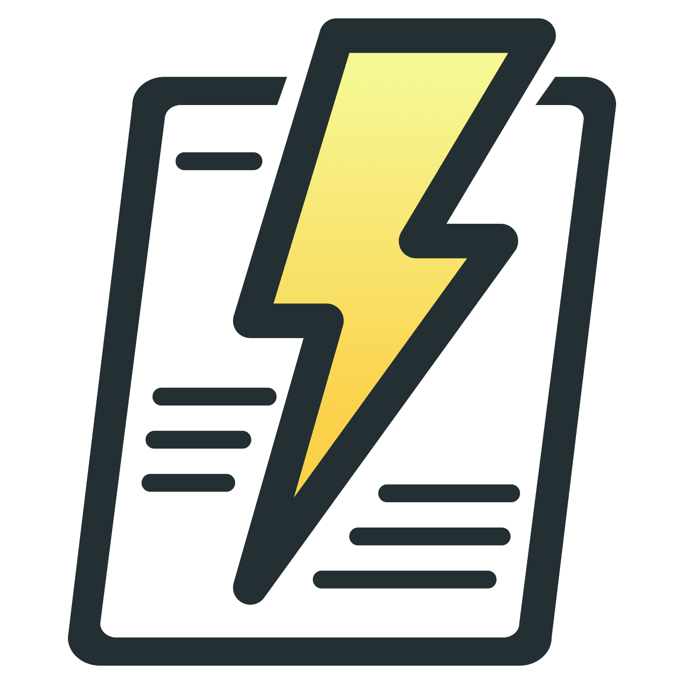 icon of yellow lightening bolt eFileMyForms