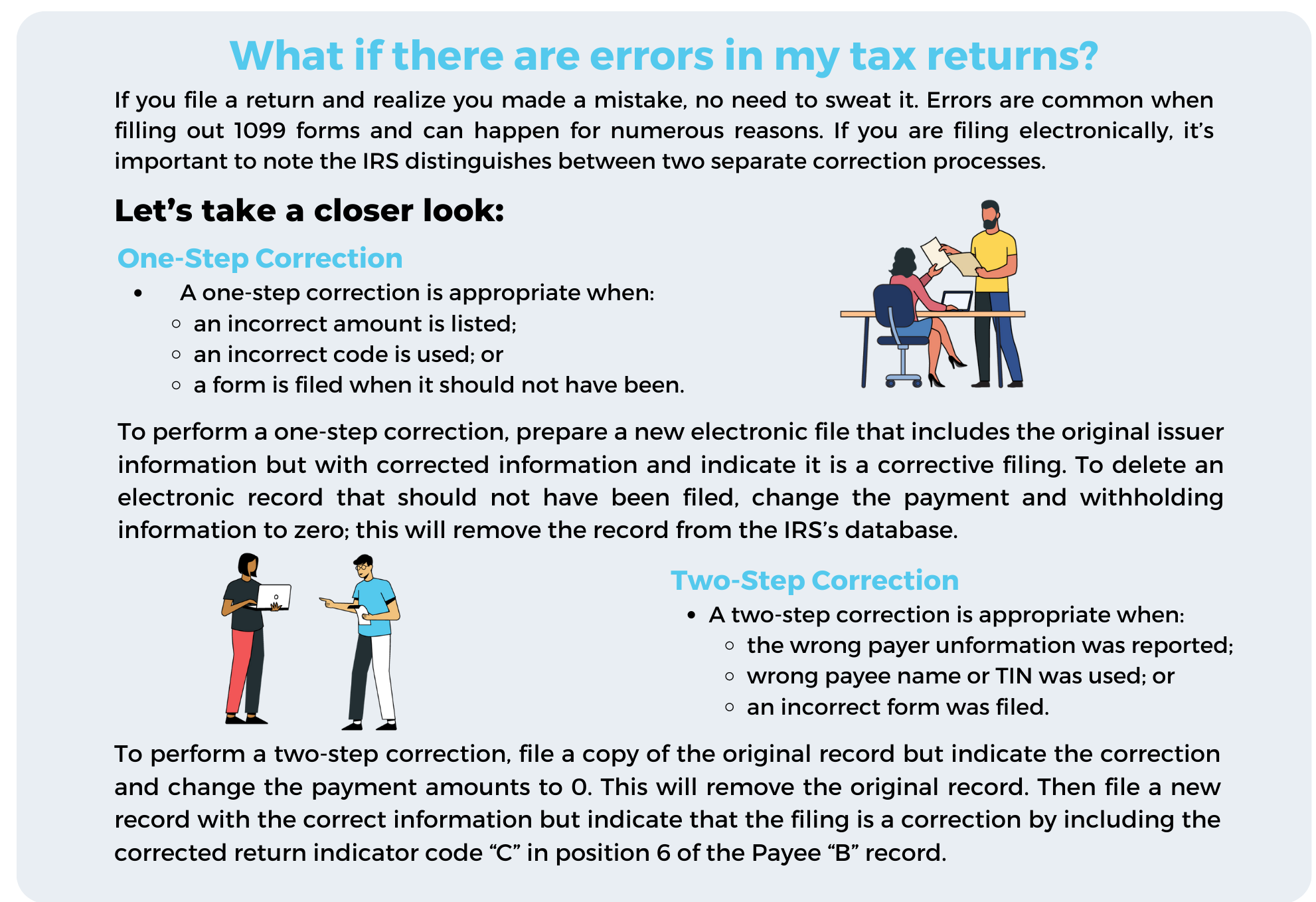 What If there are errors in my tax returns?